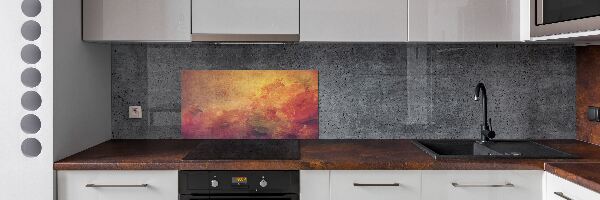Spatscherm keuken Bloemen