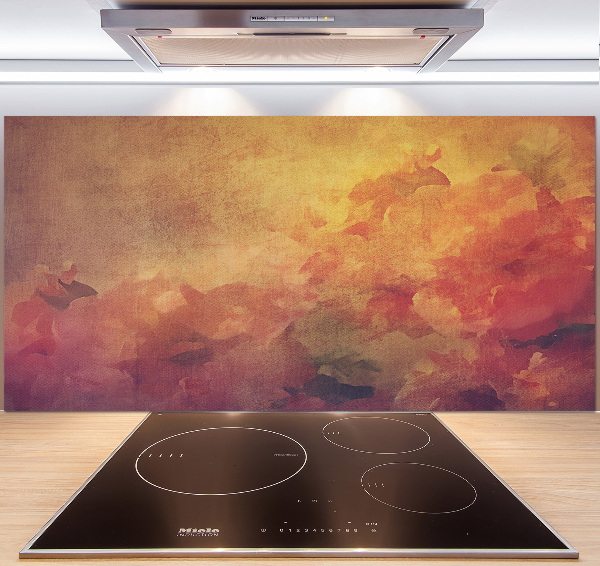 Spatscherm keuken Bloemen