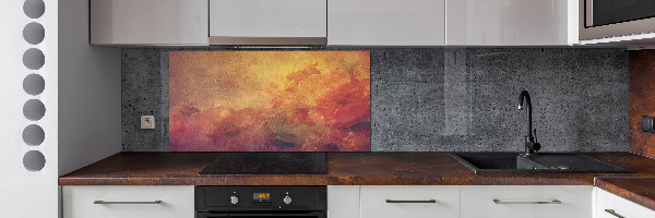 Spatscherm keuken Bloemen
