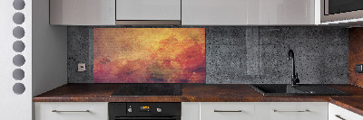 Spatscherm keuken Bloemen
