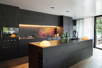 Spatscherm keuken Bloemen