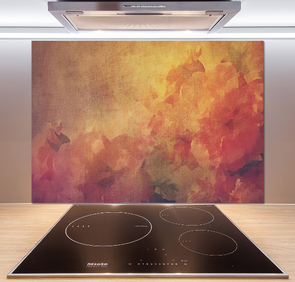 Spatscherm keuken Bloemen