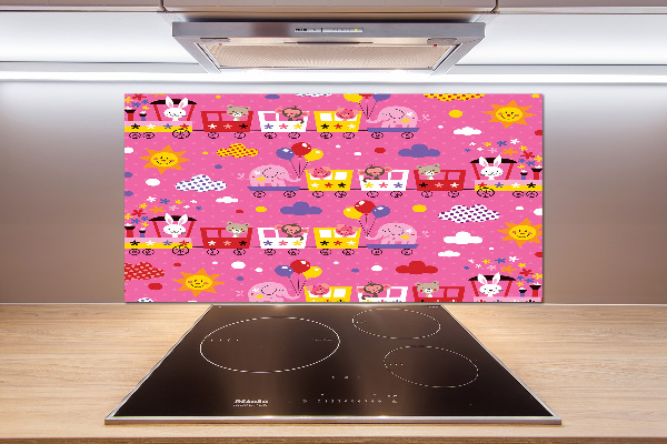 Panel lacobel Zwierzęta w pociągu