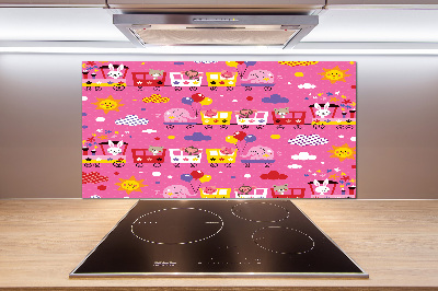 Panel lacobel Zwierzęta w pociągu