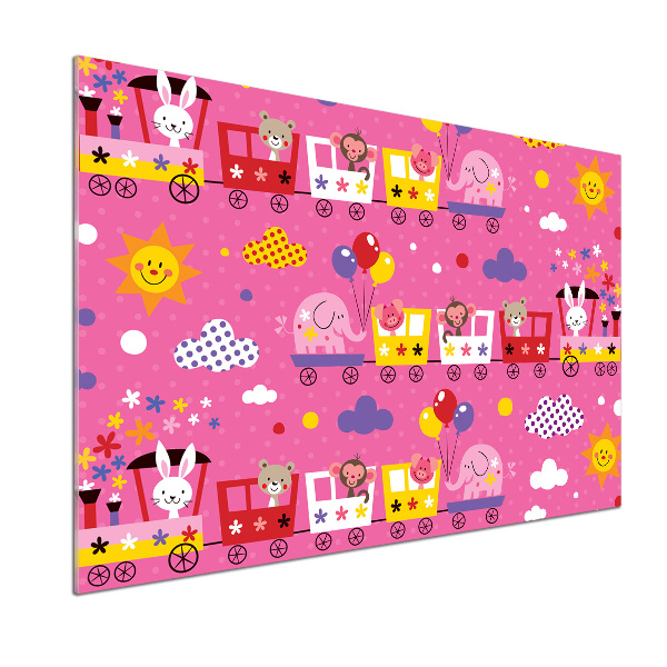 Panel lacobel Zwierzęta w pociągu