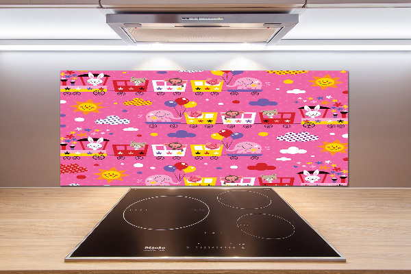 Panel lacobel Zwierzęta w pociągu