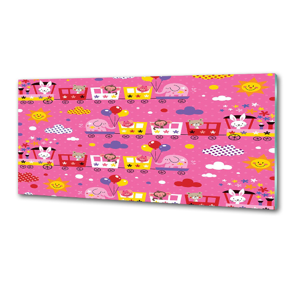 Panel lacobel Zwierzęta w pociągu