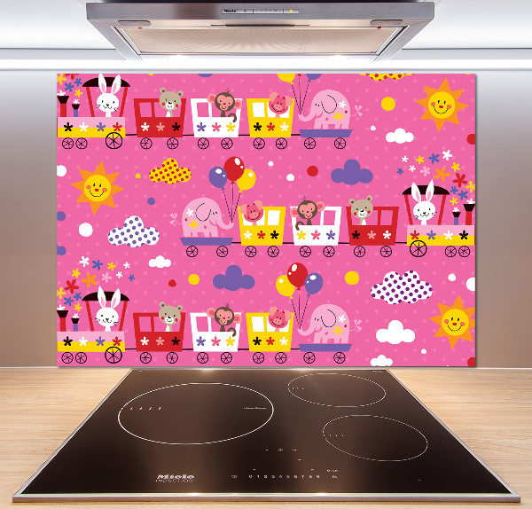 Panel lacobel Zwierzęta w pociągu