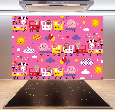 Panel lacobel Zwierzęta w pociągu