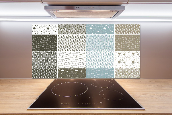 Spatplaat keuken Geometrische patronen