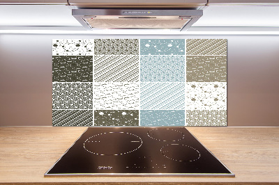 Spatplaat keuken Geometrische patronen