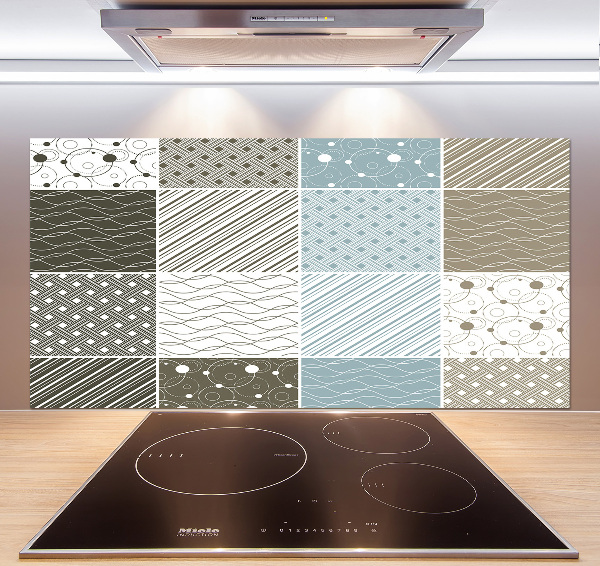 Spatplaat keuken Geometrische patronen