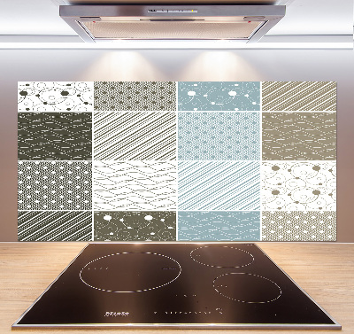 Spatplaat keuken Geometrische patronen