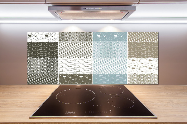 Spatplaat keuken Geometrische patronen