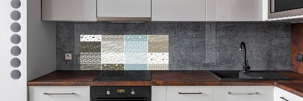 Spatplaat keuken Geometrische patronen