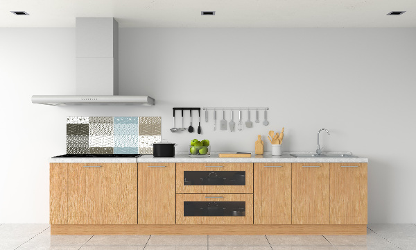 Spatplaat keuken Geometrische patronen