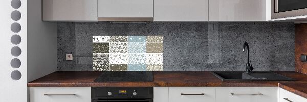 Spatplaat keuken Geometrische patronen