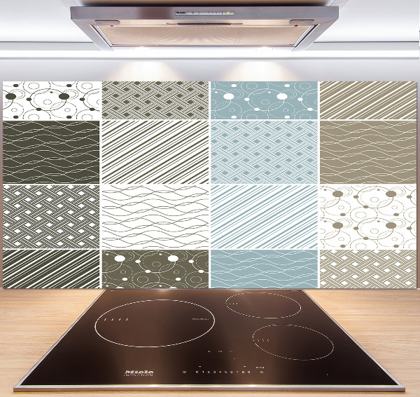 Spatplaat keuken Geometrische patronen