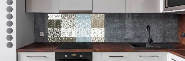 Spatplaat keuken Geometrische patronen