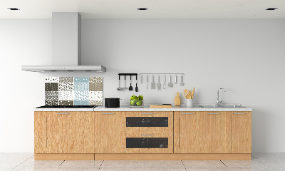 Spatplaat keuken Geometrische patronen