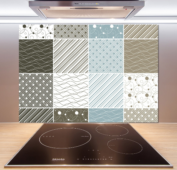 Spatplaat keuken Geometrische patronen
