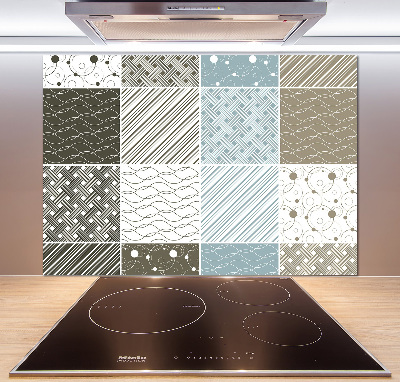Spatplaat keuken Geometrische patronen
