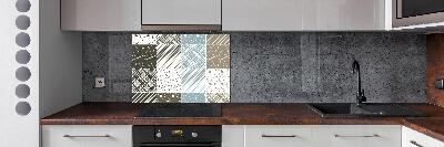 Spatplaat keuken Geometrische patronen