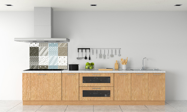 Spatplaat keuken Geometrische patronen