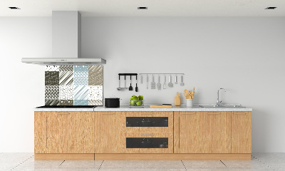 Spatplaat keuken Geometrische patronen