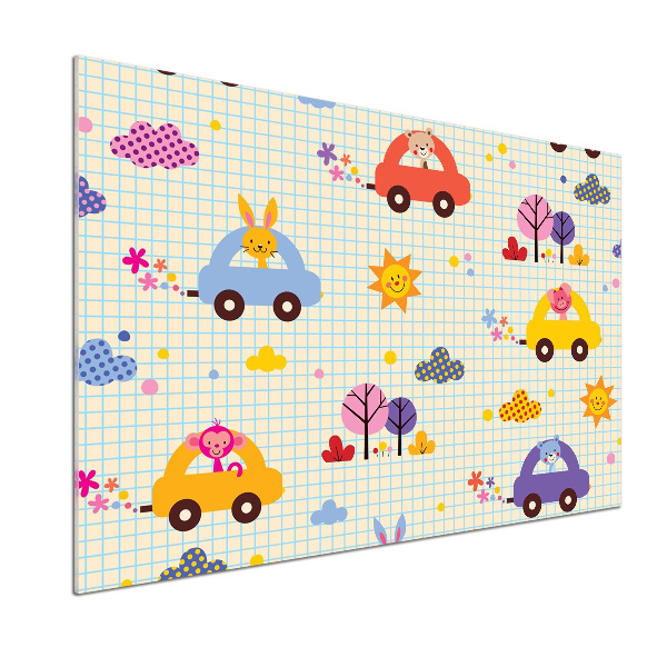 Keuken achterwand Speelgoedauto's