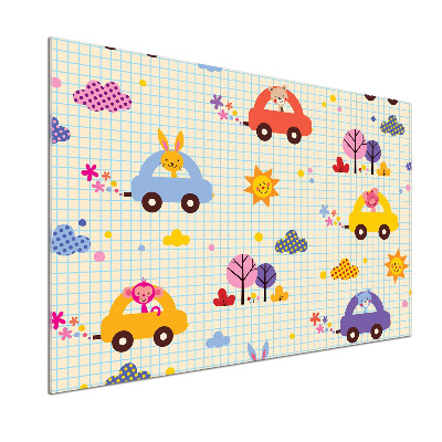 Keuken achterwand Speelgoedauto's