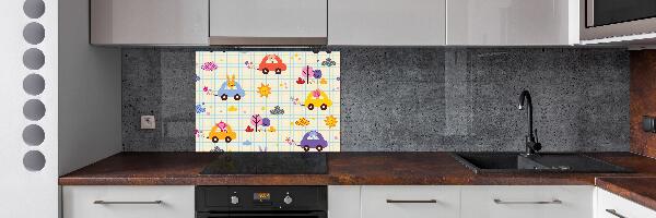 Keuken achterwand Speelgoedauto's