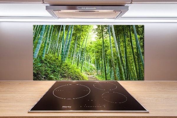 Spatplaat keuken Bamboebos