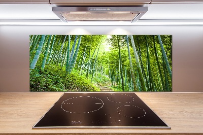 Spatplaat keuken Bamboebos