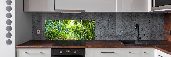 Spatplaat keuken Bamboebos