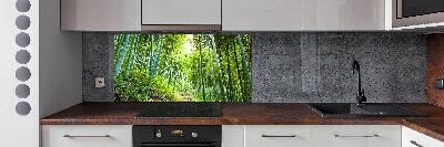 Spatplaat keuken Bamboebos
