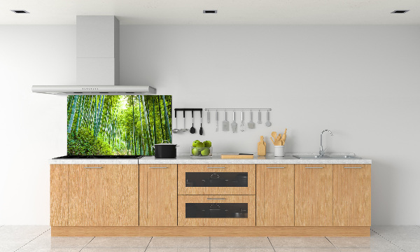 Spatplaat keuken Bamboebos