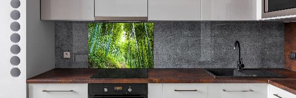Spatplaat keuken Bamboebos