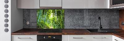 Spatplaat keuken Bamboebos