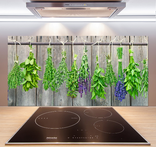 Keuken achterwand Kruiden aan een touwtje