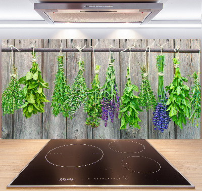 Keuken achterwand Kruiden aan een touwtje