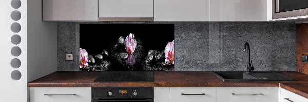 Spatplaat keuken Orchidee