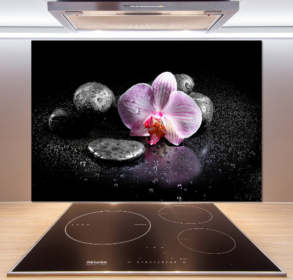 Spatplaat keuken Orchidee