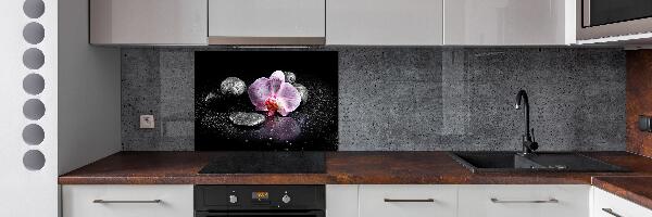 Spatplaat keuken Orchidee