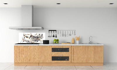 Spatplaat keuken Uil