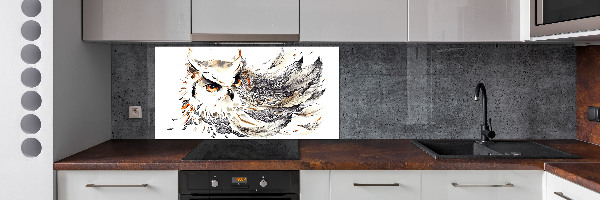 Spatplaat keuken Uil