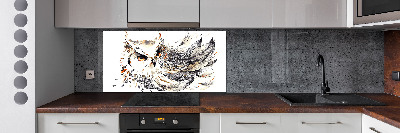 Panel szklany do kuchni Sowa
