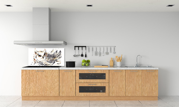 Spatplaat keuken Uil