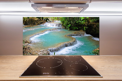Spatplaat keuken Waterval in het bos