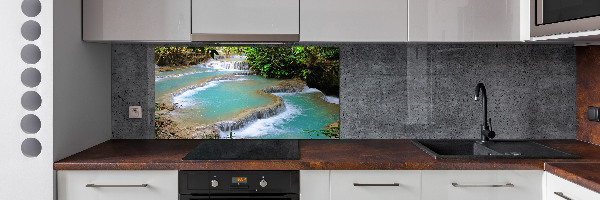 Spatplaat keuken Waterval in het bos